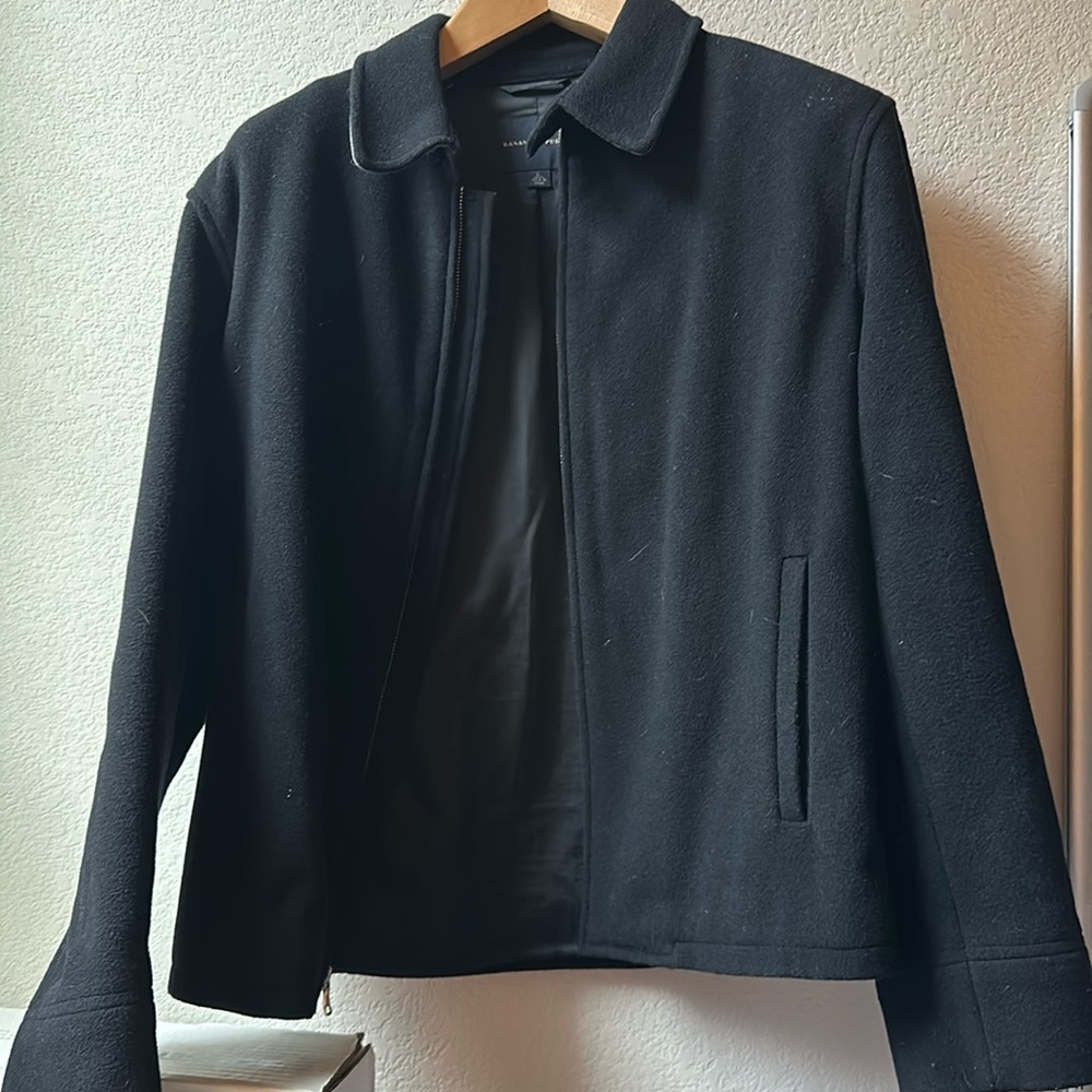 Banana Republic Black Wool Jacket, Men’s Size Large